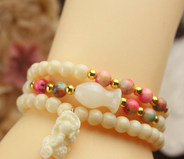 OT00059 Multilayer agate fashion coral natural bracelets stone 